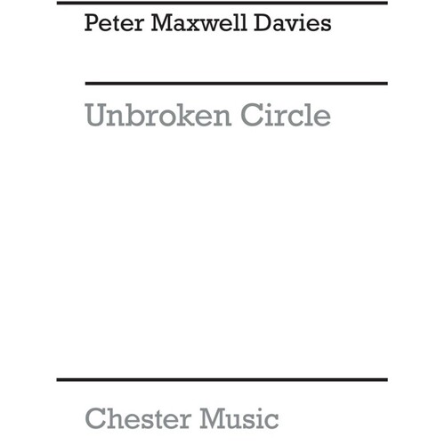 Maxwell Davies Unbroken Circle Score(Arc