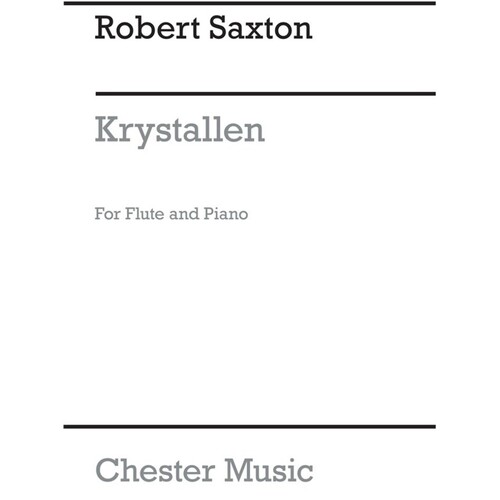 Saxton Krystallen Flute And Piano(Arc) (Softcover Book)