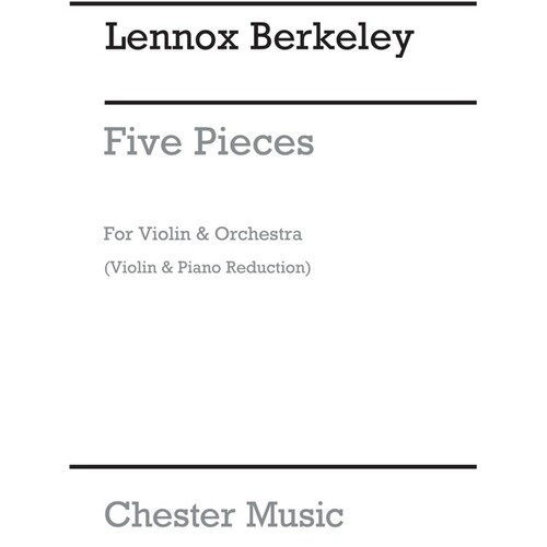 Berkeley 5 Pieces Violin And Piano (Softcover Book)