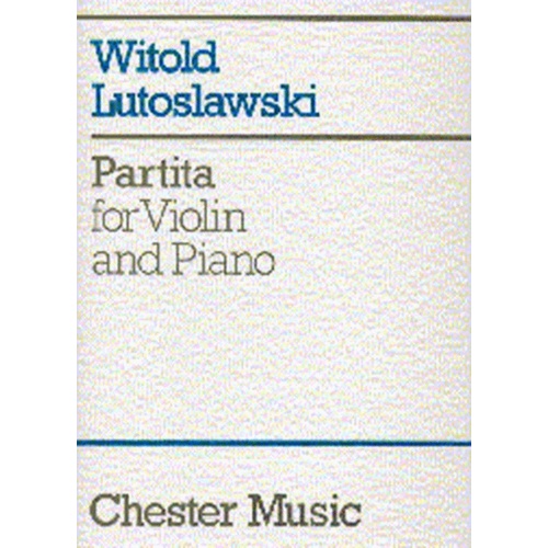Lutoslawski Partita Violin And Piano (Softcover Book)