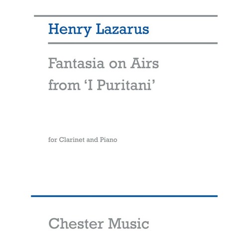 Lazarus Fantasia On Airs Clarinet (Softcover Book)