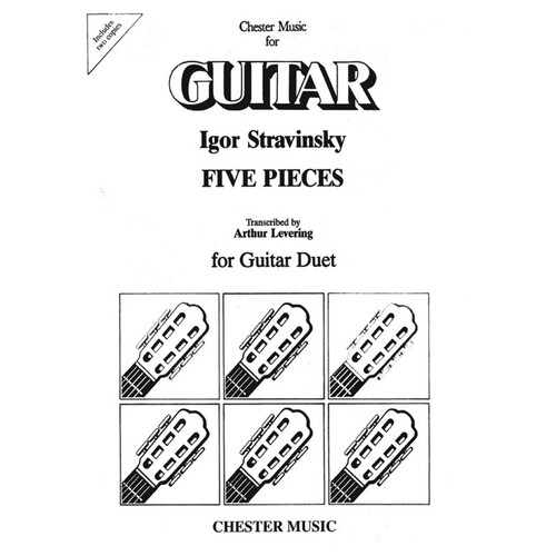 Stravinsky 5 Pieces Guitar Duet (Softcover Book)
