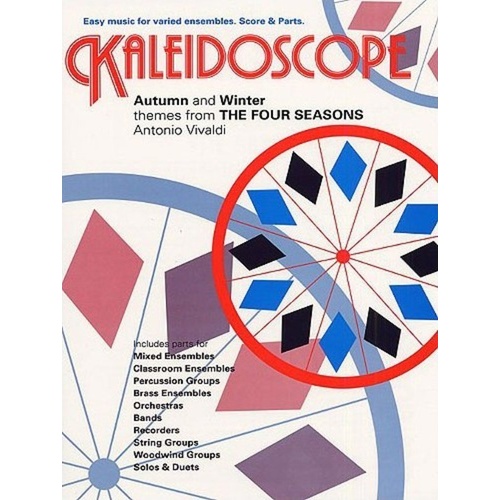 Kaleidoscope 26 4 Seasons (Autumn/Winter) Ensemble by Antonio Vivaldi, Chester Music, Score & 50 Parts, Flexible Arrangements