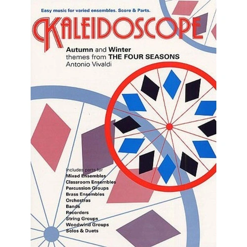 Kaleidoscope 26 4 Seasons (Autumn/Winter) for Ensemble, Vivaldi, Chester Music, 1 Page, Flexible Arrangements, Score & 50 Parts Included