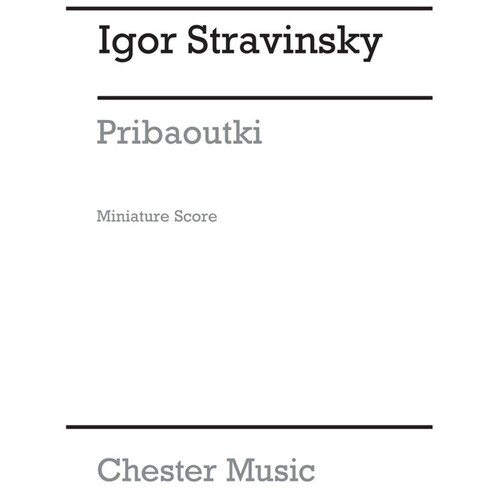 Pribataoutki Chansons Miniature Score