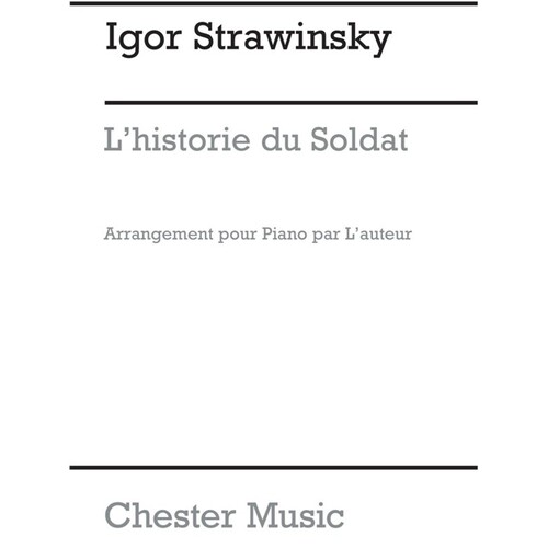 Stravinsky Historie Du Soldat Piano (Softcover Book)