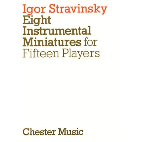 Stravinsky 8 Instr.Miniatures