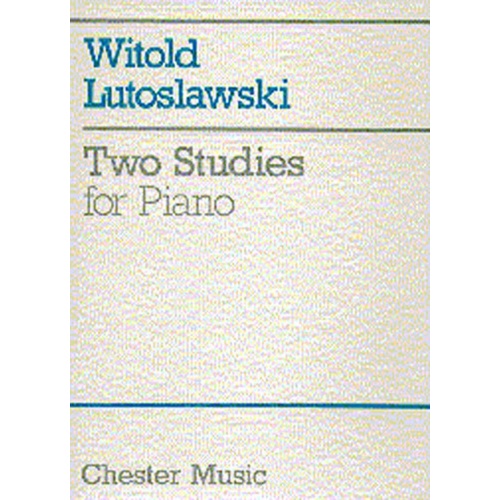 Lutoslawski 2 Studies For Piano (Softcover Book)