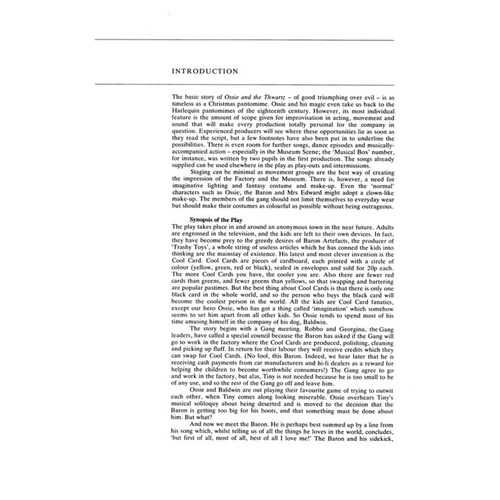 Ossie & The Thwartz Script(Arc)