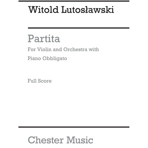 Lutoslawski Partita Full Score