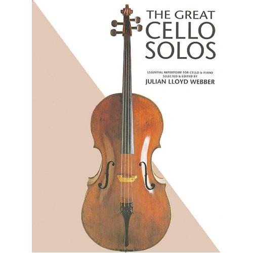 Webber Great Cello Solos by Julian Lloyd Webber, Chester Music, for Cello, 1 page