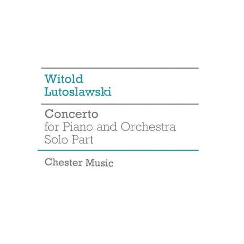 Lutoslawski Concerto Piano Solo Part (Softcover Book)