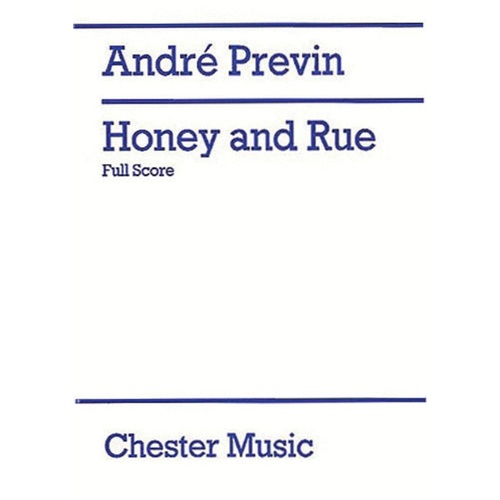 Previn Honey & Rue Full Score