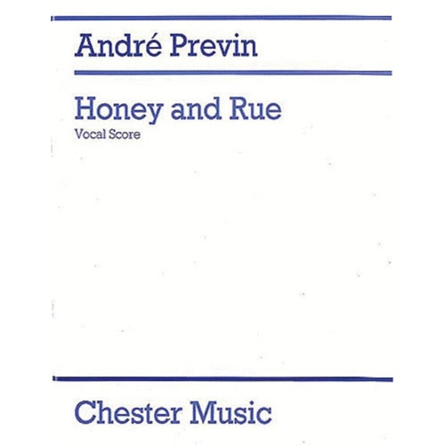 Previn Honey & Rue Vocal Score