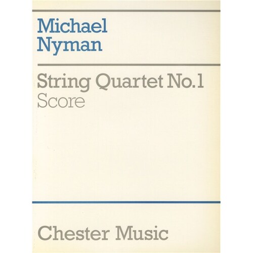 Nyman String Quartet No.1 Score Book
