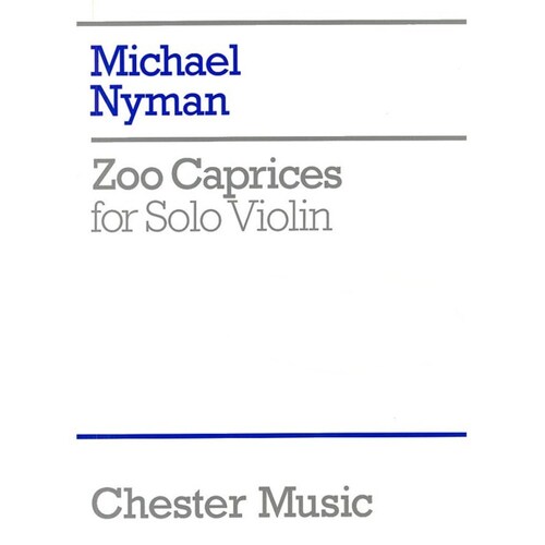 Nyman Zoo Caprices Violin (Softcover Book)