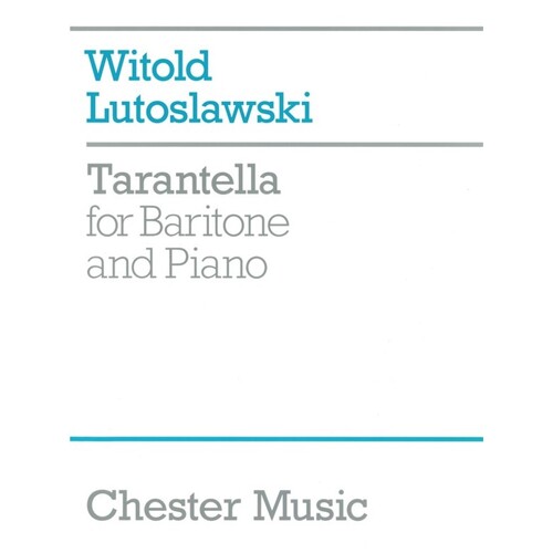 Lutoslawski Tarantella Baritone/Piano (Softcover Book)