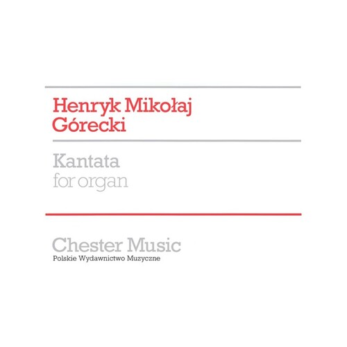 Gorecki Kantata Op 26 Organ (Softcover Book)