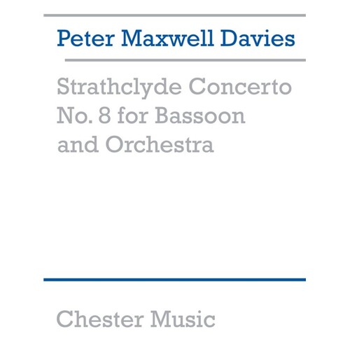 Maxwell Davies Strathclyde 8 Bassoon/Piano (Softcover Book)