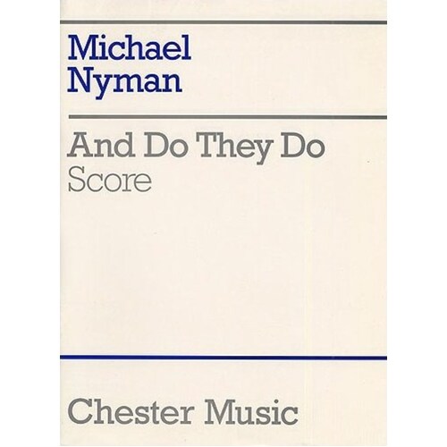 Nyman And They Do Full Score