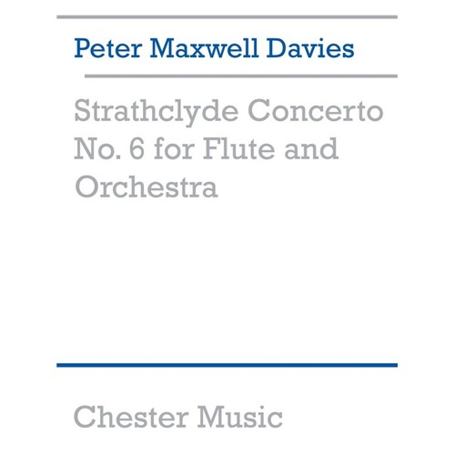 Maxwell Davies Strathclyde 6 Flute/Piano (Softcover Book)