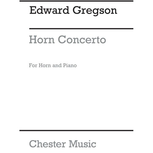 Gregson Concerto Horn In E Flat/Piano (Softcover Book)
