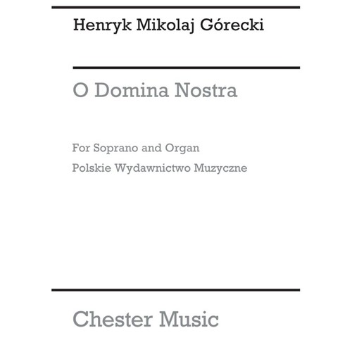 Gorecki O Domina Nostra Sop/Organ (Softcover Book)