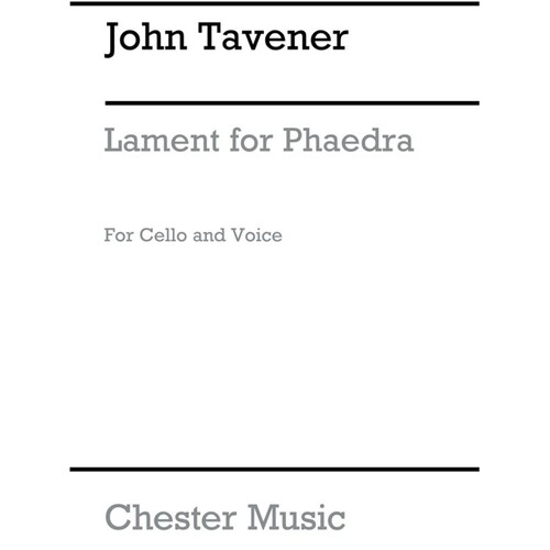 Tavener Lament For Phaedra Cel/Vce(Arc)