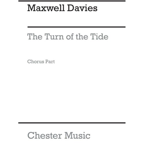 Maxwell Davies Turn Of Tide Voice/Piano(Ar (Softcover Book)