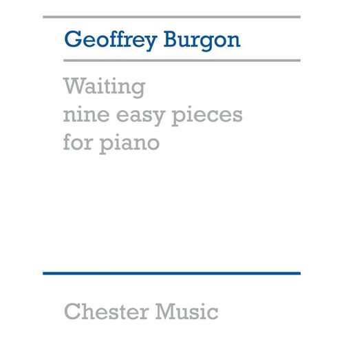 Burgon Waiting 9 Easy Pieces For Piano (Softcover Book)