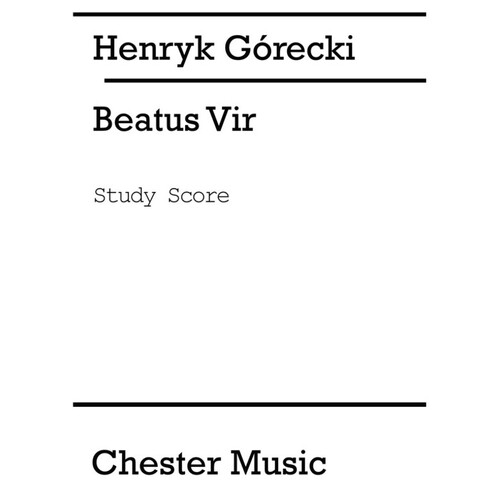 Gorecki Beatis Vir Study Score