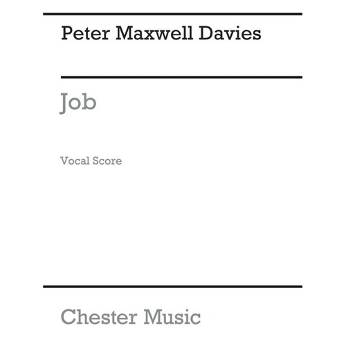 Maxwell Davies Job Vocal Score