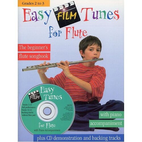 Easy Film Tunes For Flute/Piano Softcover Book/CD