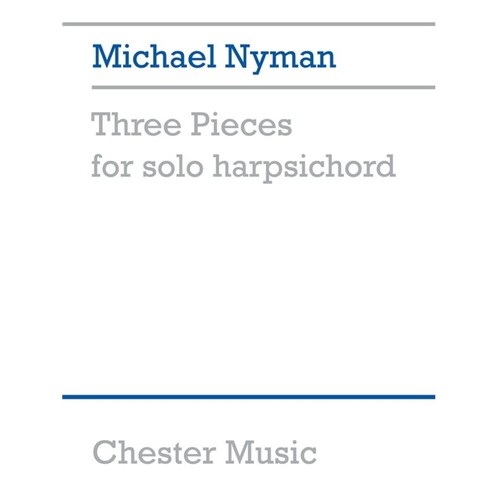 Nyman 3 Pieces For Solo Harpsichord (Softcover Book)