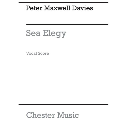 Maxwell Davies P. Sea Elegy V/S