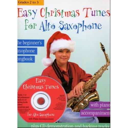 Easy Xmas Tunes For Alto Sax/Piano Softcover Book/CD