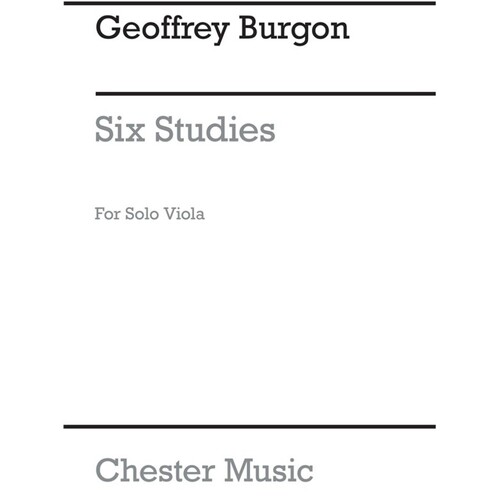 Burgon 6 Studies Arr.Viola Solo (Softcover Book)