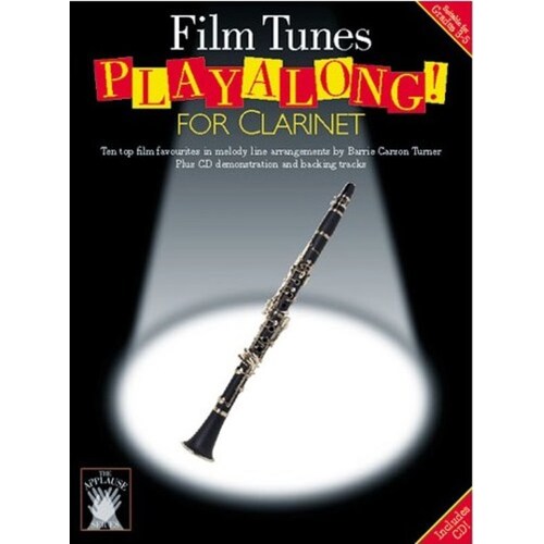 Applause Playalong Film Tunes Clar.Book/CD