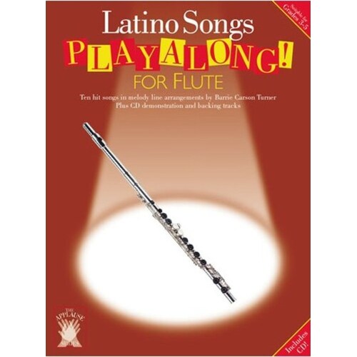 Applause Playalong Latino Flute Book/CD Book