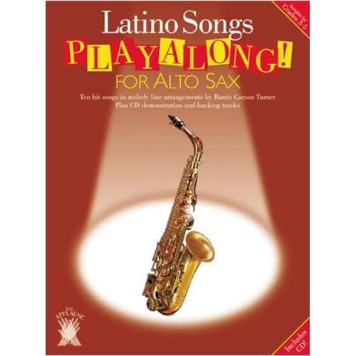 Applause Playalong Latino Alto Sax Book/CD Book