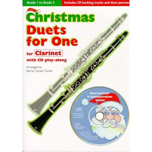 Christmas Duets For One Clarinet Book/CD Book