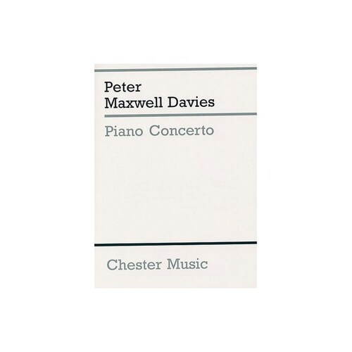 Maxwell Davies Piano Concerto MiniScore Book