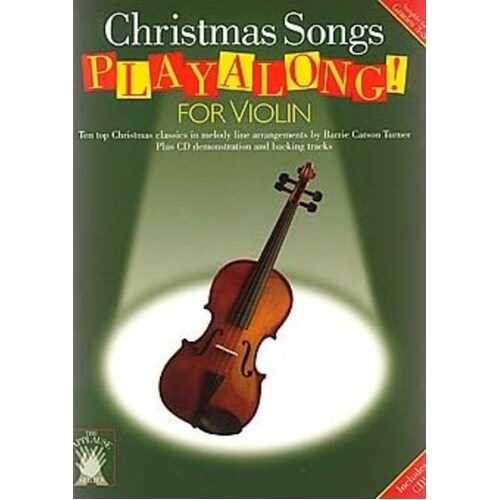 Applause Playalong Xmas Violin Softcover Book/CD