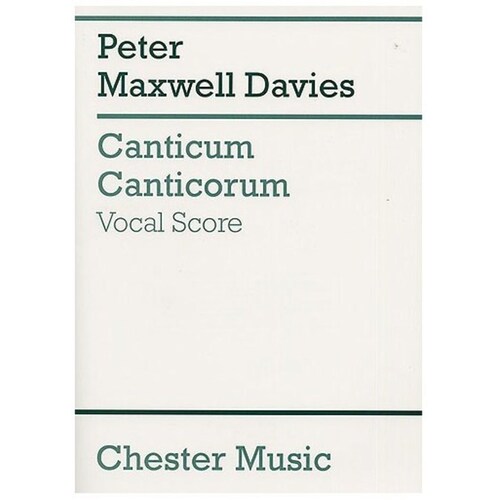 Maxwell Davies Canticum Canticorum V/S
