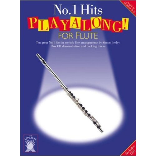 Applause Playalong No.1 Hits Flute Softcover Book/CD