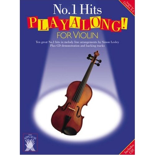 Applause Playalong No.1 Hits Violin Softcover Book/CD