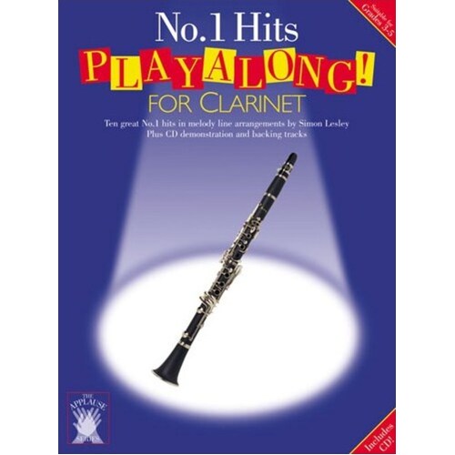 Applause Playalong No.1 Hits Clarinet Book/CD Book