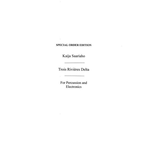 Saariaho Trios Rivieres Delta(Percussion (Softcover Book)