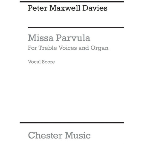 Maxwell Davies Missa Parvula V/Score