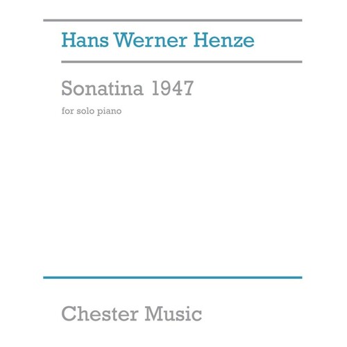Hans Werner Henze Sonatina